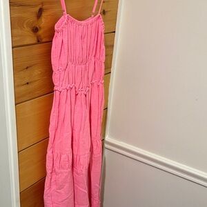 Ocean Drive Pink Midi Dress